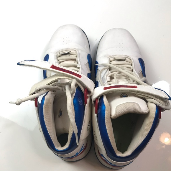 DS 2005 ATR THE PUMP IVERSON sz 11 WHITE / ROYAL / RED CLASSIC BBALL SHOES A0610 main image 5